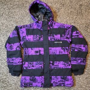 Grenade Fatigue Project Snowboard Jacket Mens MEDIUM VTG Punk Purple 2007/2008